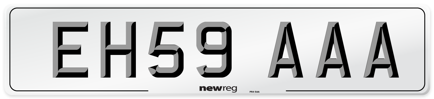 EH59 AAA Number Plate from New Reg